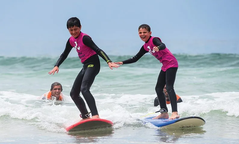family friendly surfing locations camp Portugal
